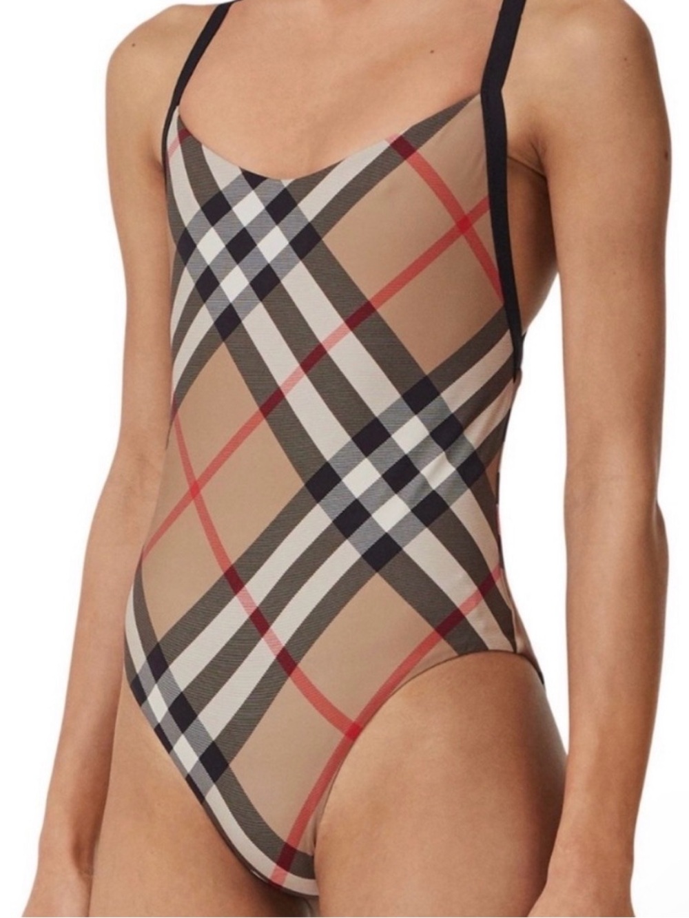NWT Burberry Plaid One-Piece Swimsuit